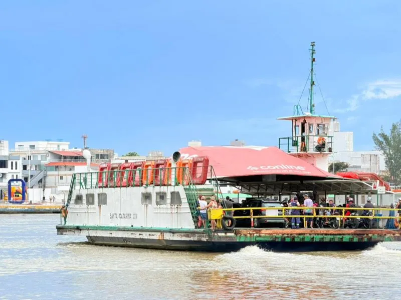 Preço do ferry boat Navegantes/Itajaí tá mais caro 