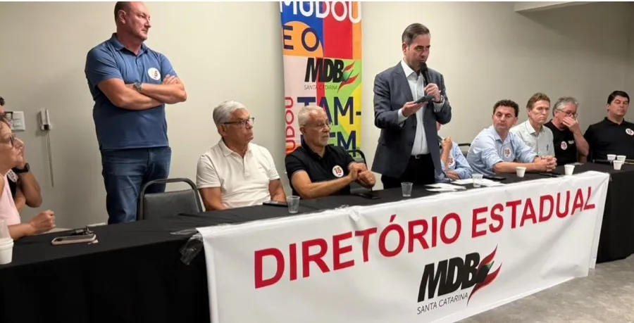 MDB de SC decide deixar o governo de Jorginho Mello (PL)