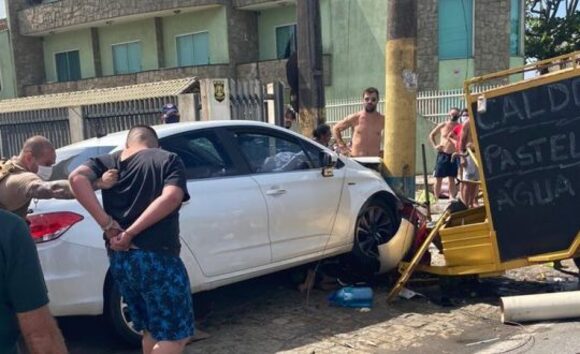 Navegantes: Vendedor de caldo de cana morre atropelado por motorista bêbado na Meia Praia