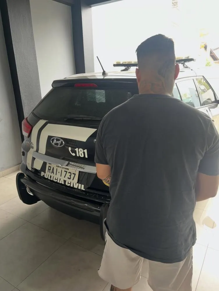 Bandidão de Indaial é preso no bairro São Cristóvão em Barra Velha