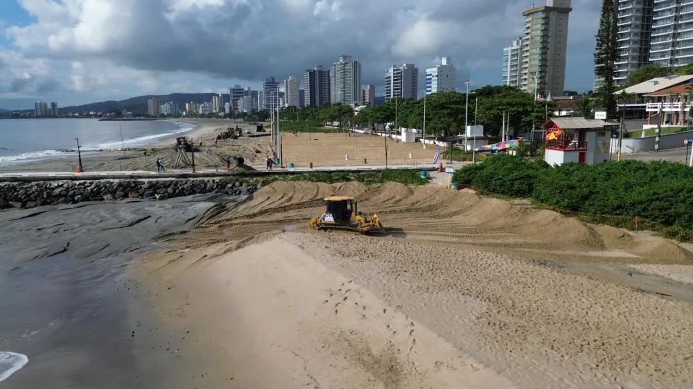 Alargamento da Praia Central de Balneário Piçarras vai ganhar mais 430 metros