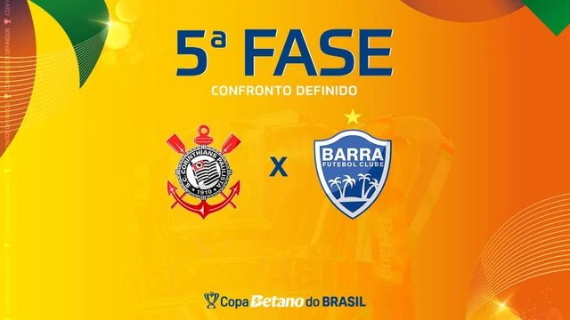 Barra vai encarar o Corinthians na quinta fase da Copa do Brasil