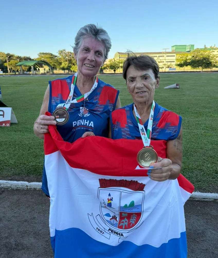 Penha conquista medalhas de ouro e bronze no atletismo nos JASTI 2026 em Joinville