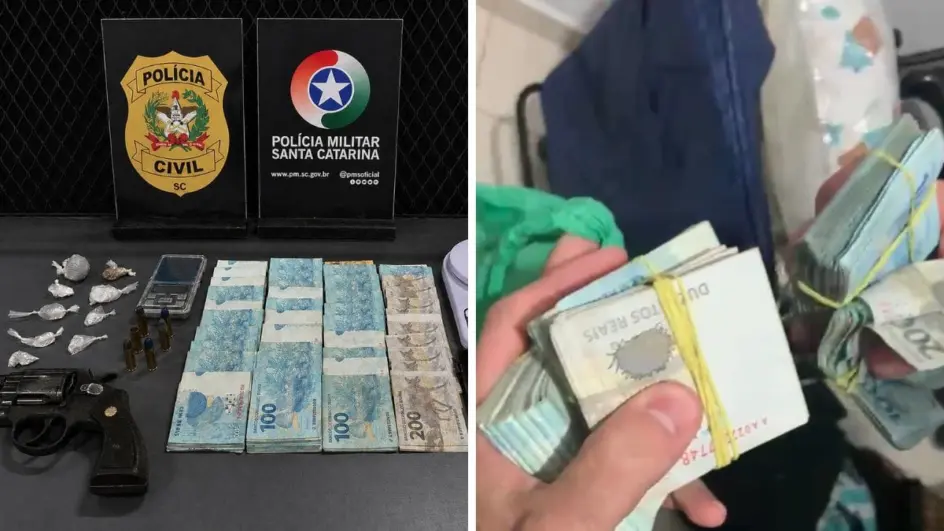 Carrinho de bebê vira esconderijo de R$ 40 mil para traficante “delivery” em Brusque