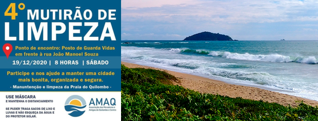 Penha: Associação dos Moradores da praia do Quilombo promove o 4º Mutirão de Limpeza