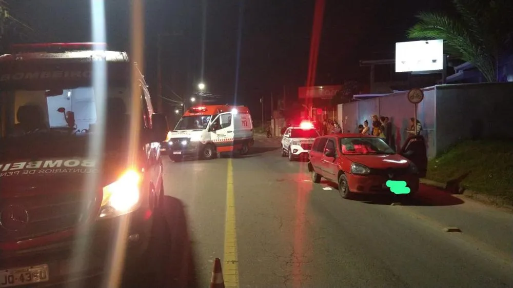 Menina de 11 anos fica ferida em acidente de trânsito no Gravatá em Penha 