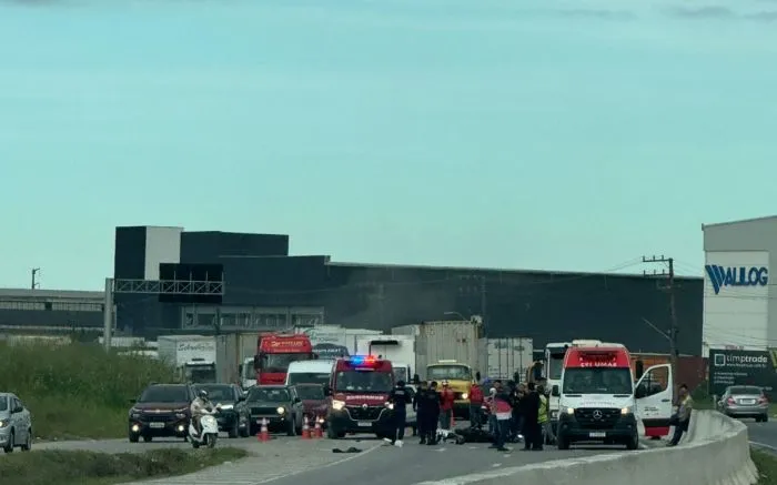 Motociclista morre em acidente na BR-470 em Navegantes