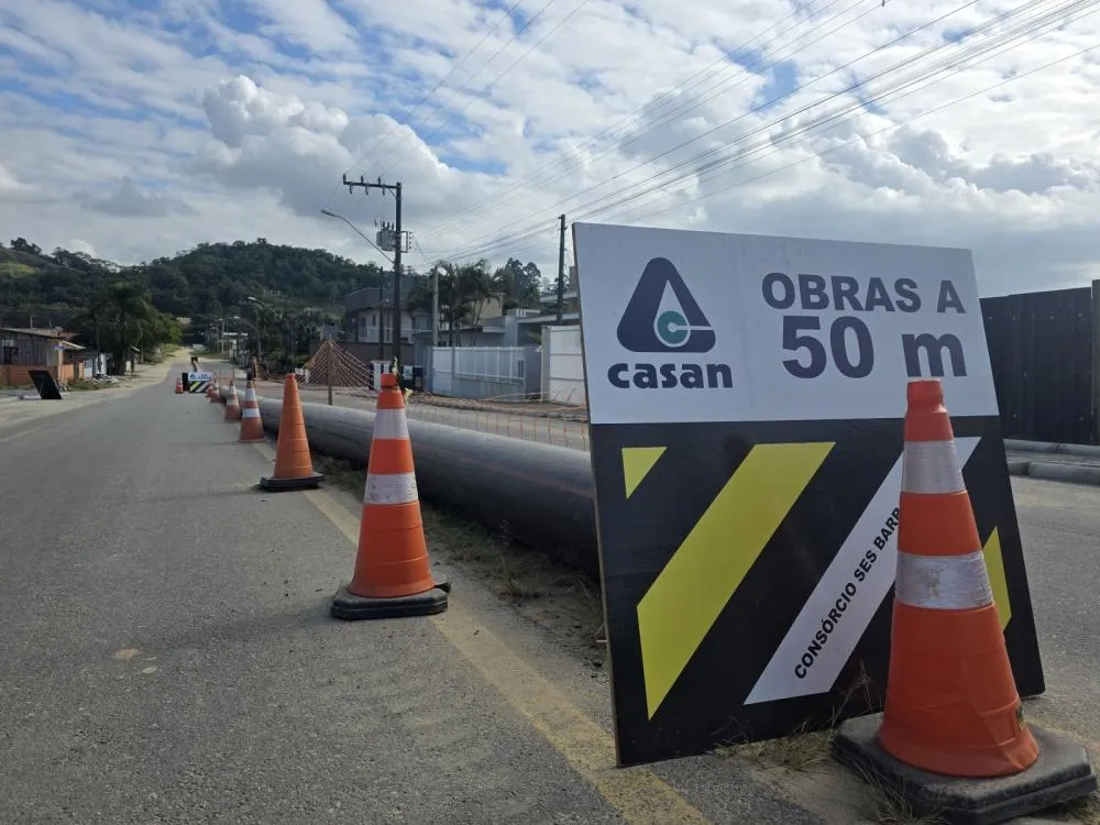 Casan avança nas obras de esgotamento sanitário em Barra Velha