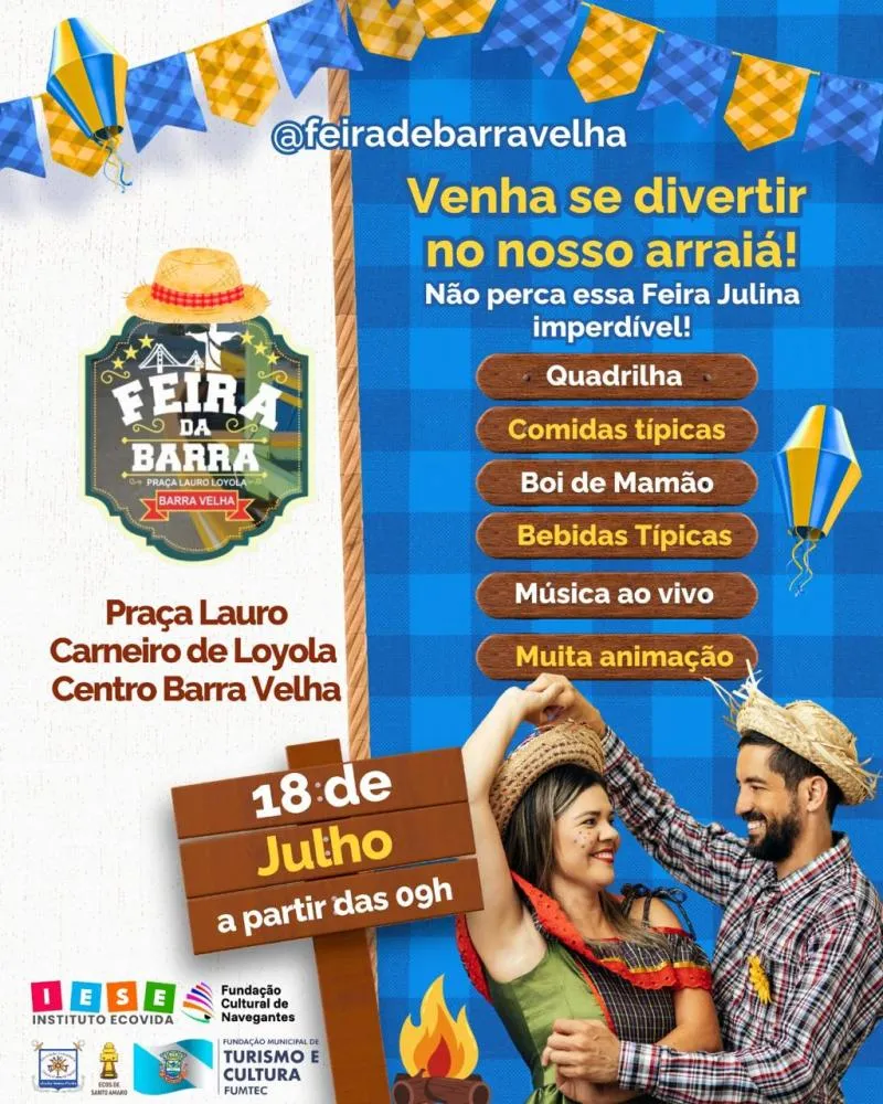 Associação Feira de Barra Velha promove grande Feira Julina na Praça Lauro Carneiro de Loyola