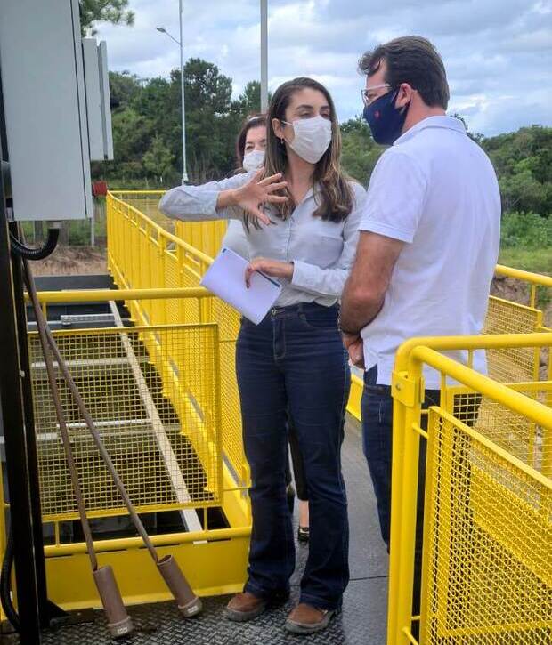 Prefeito em exercício, Isac da Costa, conhece instalações da ETA Penha