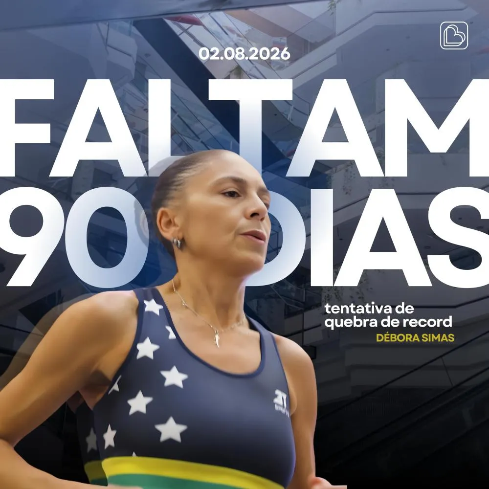 Moradora de Barra Velha, Débora Simas, inicia nova tentativa de quebra de recorde mundial de corrida em esteira
