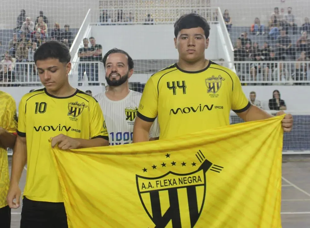 Flexa Negra (Sub-16) estreia hoje contra o Fúria Jovem no Municipal de Futsal de Penha 
