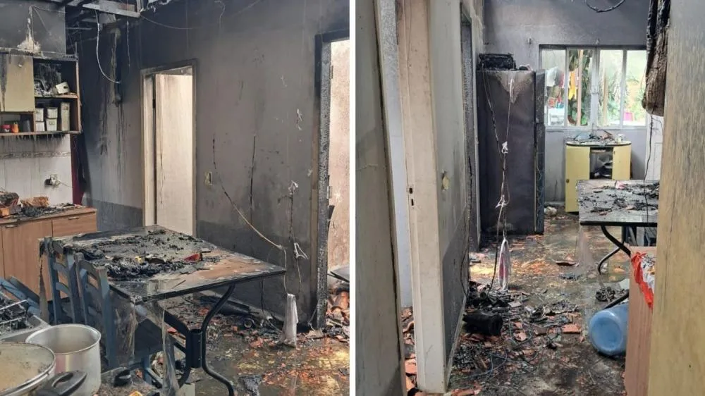 Incêndio de grandes proporções destrói casa de alvenaria no Furado em Balneário Piçarras 