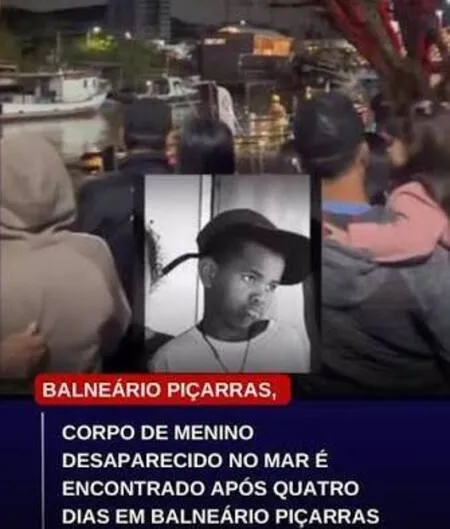 Corpo de menino de 10 anos que foi arrastado pelo mar na praia de Balneário Piçarras é encontrado