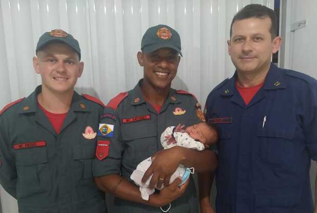 Bebê de dois dias de vida é salvo pelos Bombeiros Militar de Navegantes