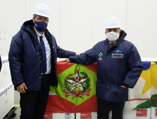 Boletim Coronavírus: Carga de CoronaVac já saiu de São Paulo e chega em Florianópolis nesta manhã