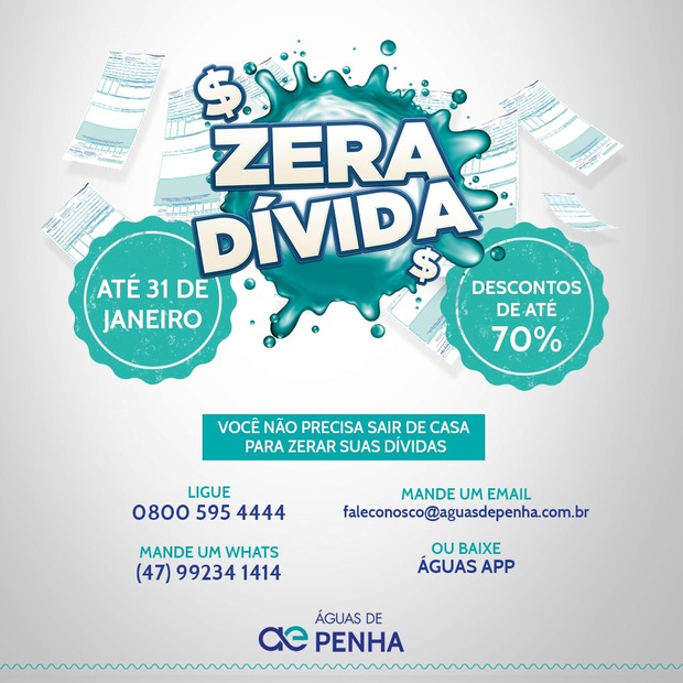 Águas de Penha disponibiliza canal de atendimento exclusivo para a campanha Zera Dívida