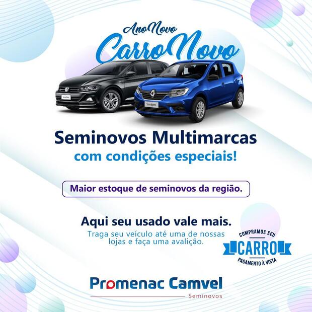 Ano Novo com Carro Novo é na Promenac Camvel