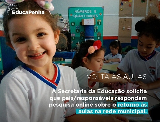 Penha: Educação confirma retorno às aulas dia 18 com revezamentos e medidas sanitárias