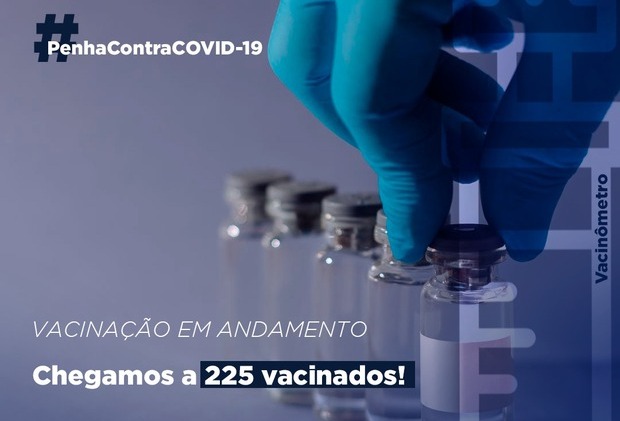 Boletim Coronavírus: Saúde de Penha atinge 221 imunizados, entre servidores da linha de frente e idosos em asilos