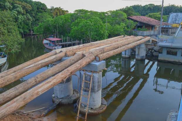 Barra Velha: Trânsito na ponte provisória sobre o Rio Itajuba será no sábado