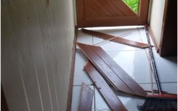 Balneário Piçarras: Homem em surto psicótico ataca policiais com uma lança artesanal leva tiros da PM