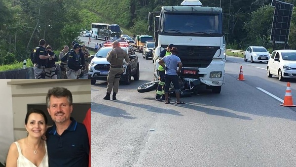 Fuga alucinante: Vítima de acidente com moto na BR 101 em Penha morre no hospital em Itajaí
