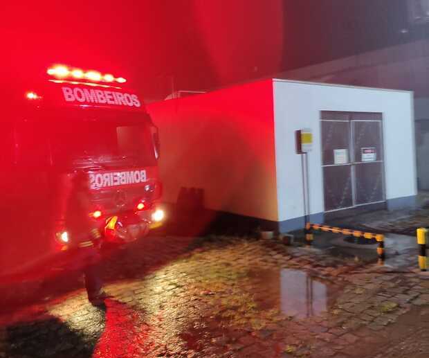 Navegantes: Princípio de incêndio em Posto de Gasolina é controlado pelos Bombeiros Militar