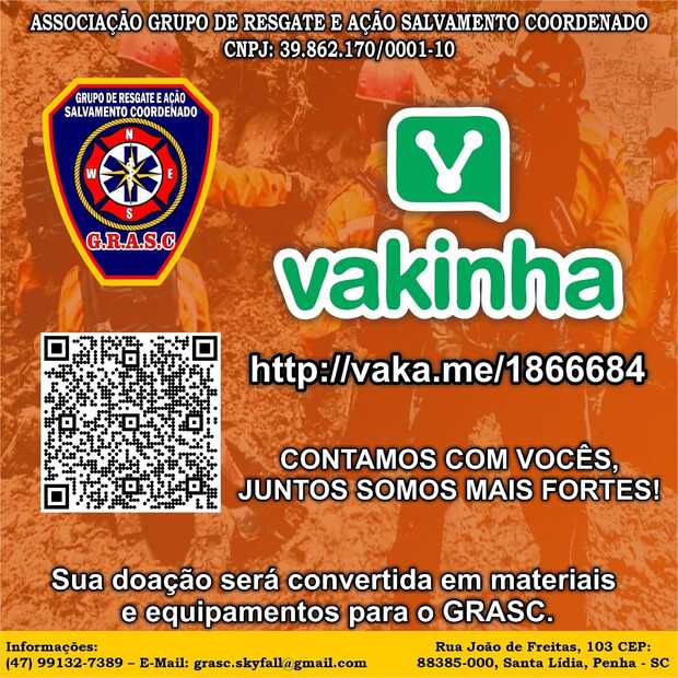 Penha: GRASC promove campanha através de vakinha virtual para aquisição de veículo de apoio