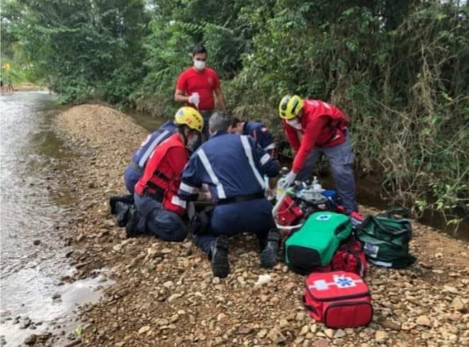 Joinville: Homem morre afogado no rio Piraí na Estrada Blumenau