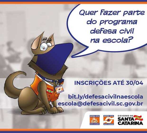 Professores da Rede Municipal de Ensino Balneário Piçarras já podem se inscrever no Programa Defesa Civil na Escola