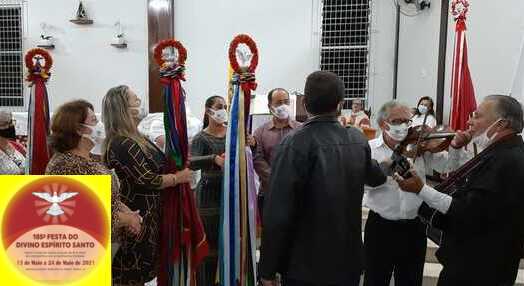 Fé e Tradição: Bandeira do Divino Espírito Santo visita nesta final de semana a Matriz de Nossa Senhora da Paz, de Balneário Piçarras, Santa Lídia e Madre Paulina, em Navegantes