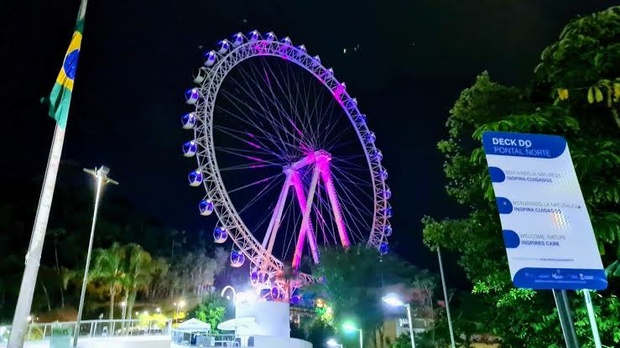 Nas estrelas: Casal é “esquecido” na Roda Gigante Big Whell na noite de ontem em Balneário Camboriú