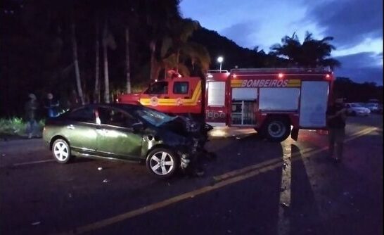 Na SC-417: Grave acidente entre cinco veículos deixa seis feridos em Garuva