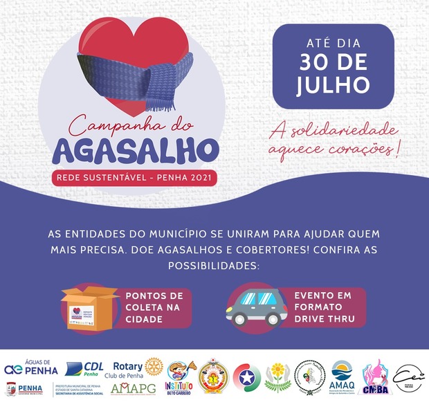 Rede Sustentável de Entidades promove Campanha do Agasalho em Penha