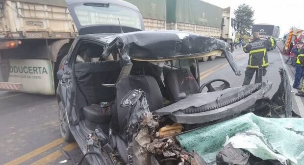 Araquari: Identificadas as quatro pessoas que morreram em acidente na BR-280