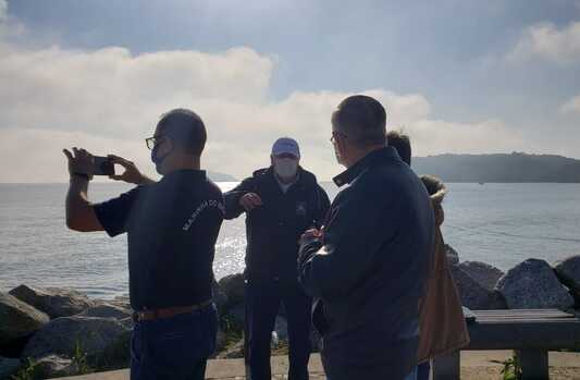 Balneário Piçarras: Marinha do Brasil faz visita técnica em local onde será construído o Píer Turístico