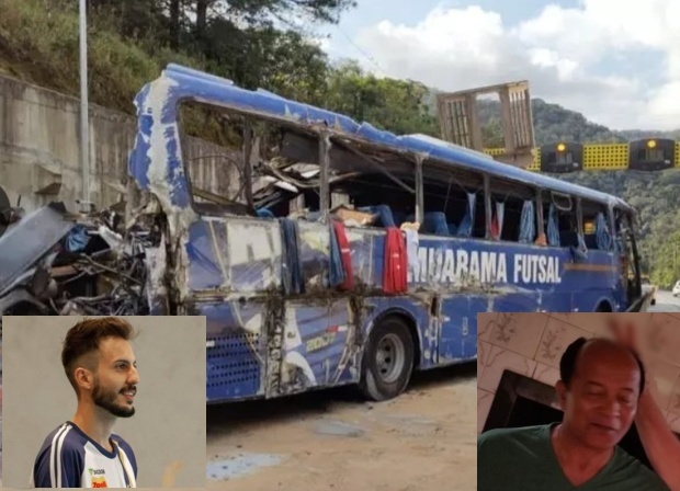 Identificadas vítimas do acidente com ônibus do Umuarama Futsal na Serra de Curitiba