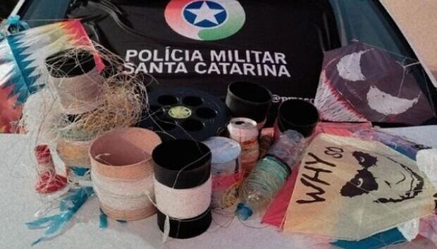 Teimosia: Polícia Militar apreende linhas com cerol em Navegantes