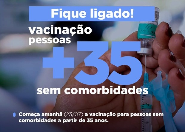 Boletim Coronavírus: Penha inicia vacinação contra a Covid-19 de pessoas acima de 35 anos