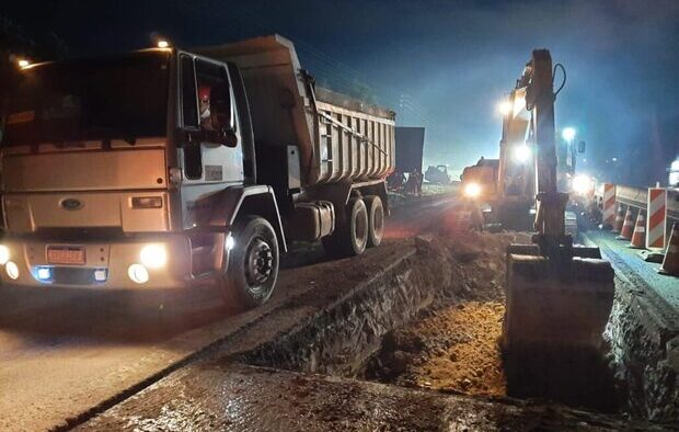 Cuidado: Obras noturnas restringem trechos da BR-101 de Itajaí à Barra Velha