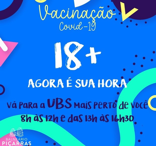 Boletim Coronavírus: Balneário Piçarras inicia vacinação para pessoas de 18 anos contra Covid-19