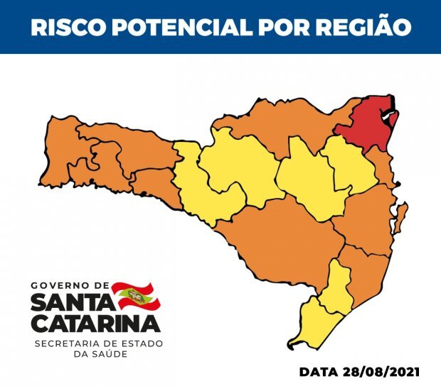 Boletim Coronavírus: SC tem apenas uma região em gravíssimo pela primeira vez desde novembro de 2020