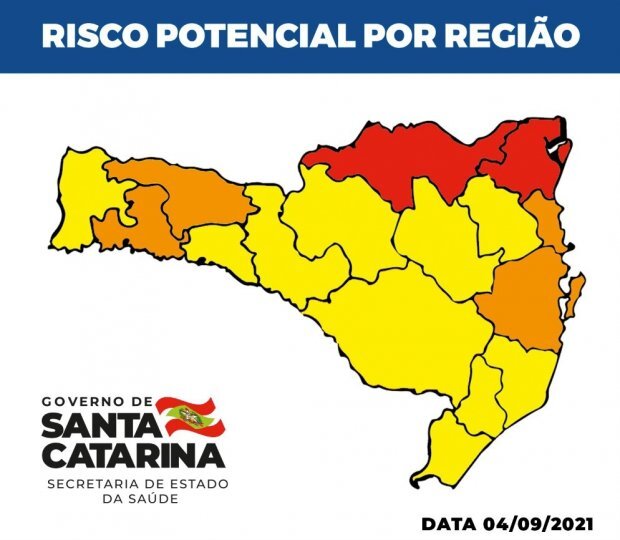 Boletim Coronavírus: Matriz de Risco aponta duas regiões em nível gravíssimo em SC
