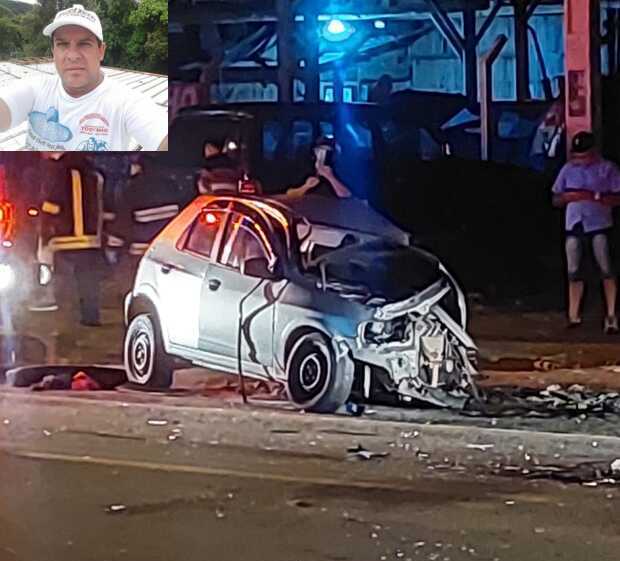 Penha: Eletricista de Balneário Piçarras morre em acidente entre Celta e ônibus na Variante