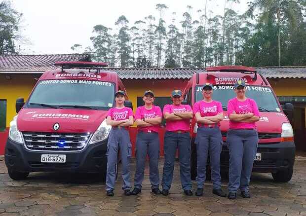 Outubro Rosa: Bombeiros Voluntários de São João do Itaperiú promovem a ação “Mês das Mulheres”