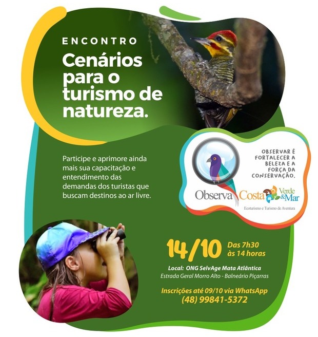 Ecoturismo: Treinamento para observação de aves acontece nesta quinta-feira em Balneário Piçarras