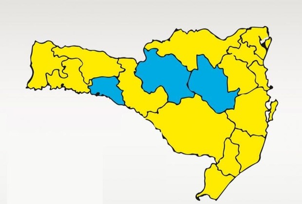 Boletim Coronavírus: Matriz de Risco em SC aponta 14 regiões no nível alto e três no moderado