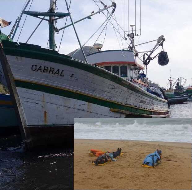 Naufrágio: Traineira Cabral I afunda no litoral do Rio de Janeiro com 17 tripulantes