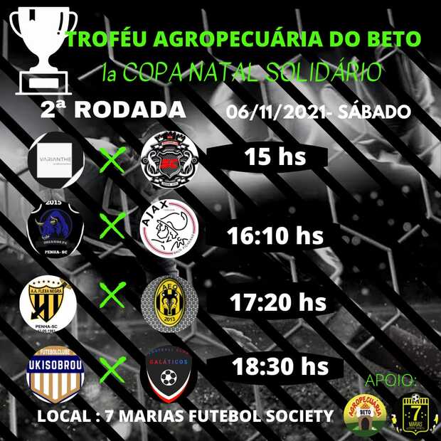 Penha: Goleadas marcam a abertura da 1ª Copa Natal Solidário de Fut7 do Society 7 Marias